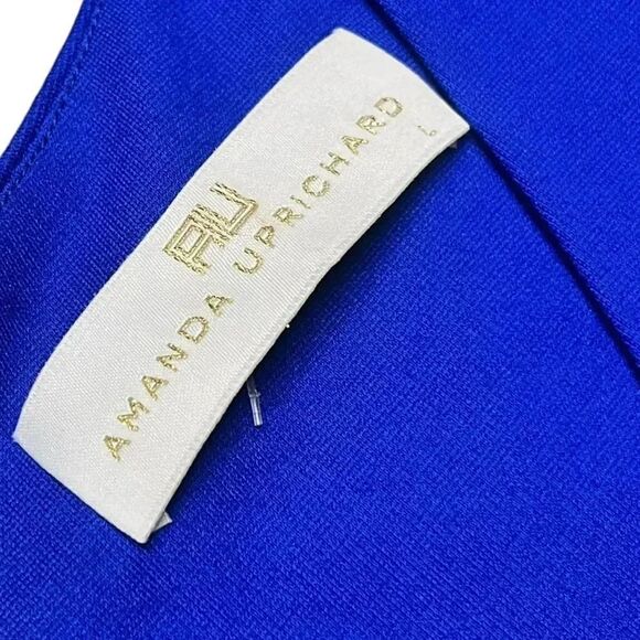 NWOT Amanda Uprichard x REVOLVE Aritz Royal Blue Long Sleeve A-Line Dress large - Picture 4 of 6